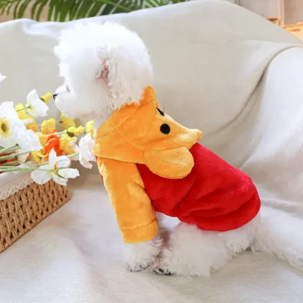 Abrigo peludito Winnie the Pooh c/capucha