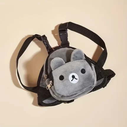 Arnes mochila ajustable p/peludos pequeños. Talle unico