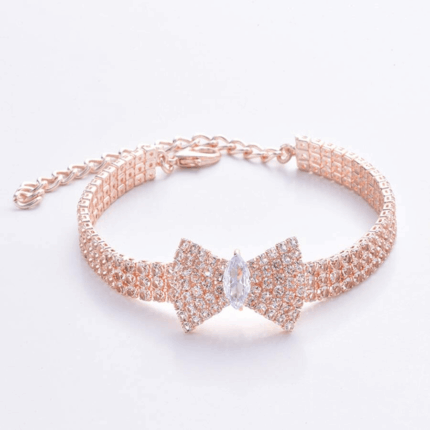 Collar de piedras c/moño. Talle L