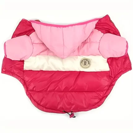 Abrigo inflable rayado c/capucha. Varios talles disponibles