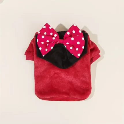 Abrigo tematico de Minnie C/moño y capucha. Talle XL