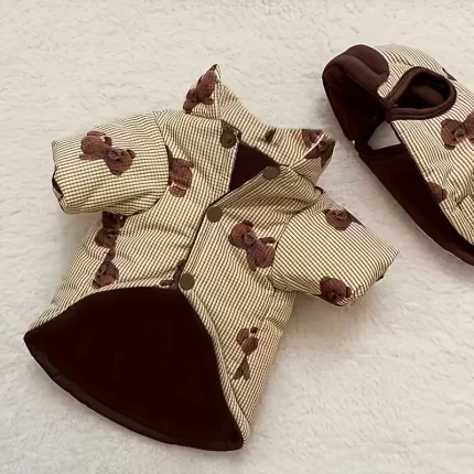 Inflable c/polar int. para peludos pequeños.Viene c/gorra. Talle Xs