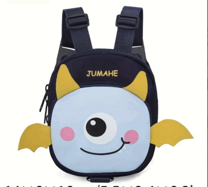 Arnes mochila de monstruito. Ajustable.Talle unico