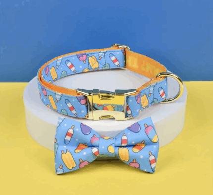 Collar ajustable c/hebilla dorada .Se puede grabar. Talle S