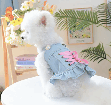 Chaleco denim estilo corset c/botones de corazon. Talle M