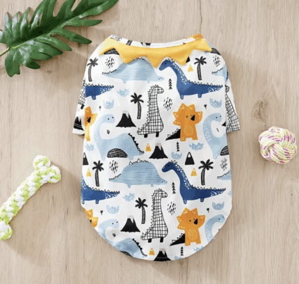 Remerita de algodon c/dibujitos.Talle L