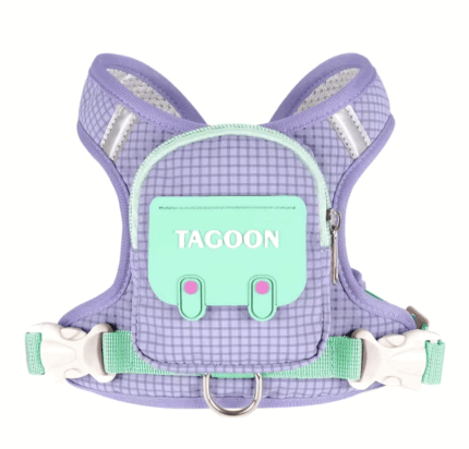 Arnes mochila color lavanda.NO TRAE CORREA.Talle M